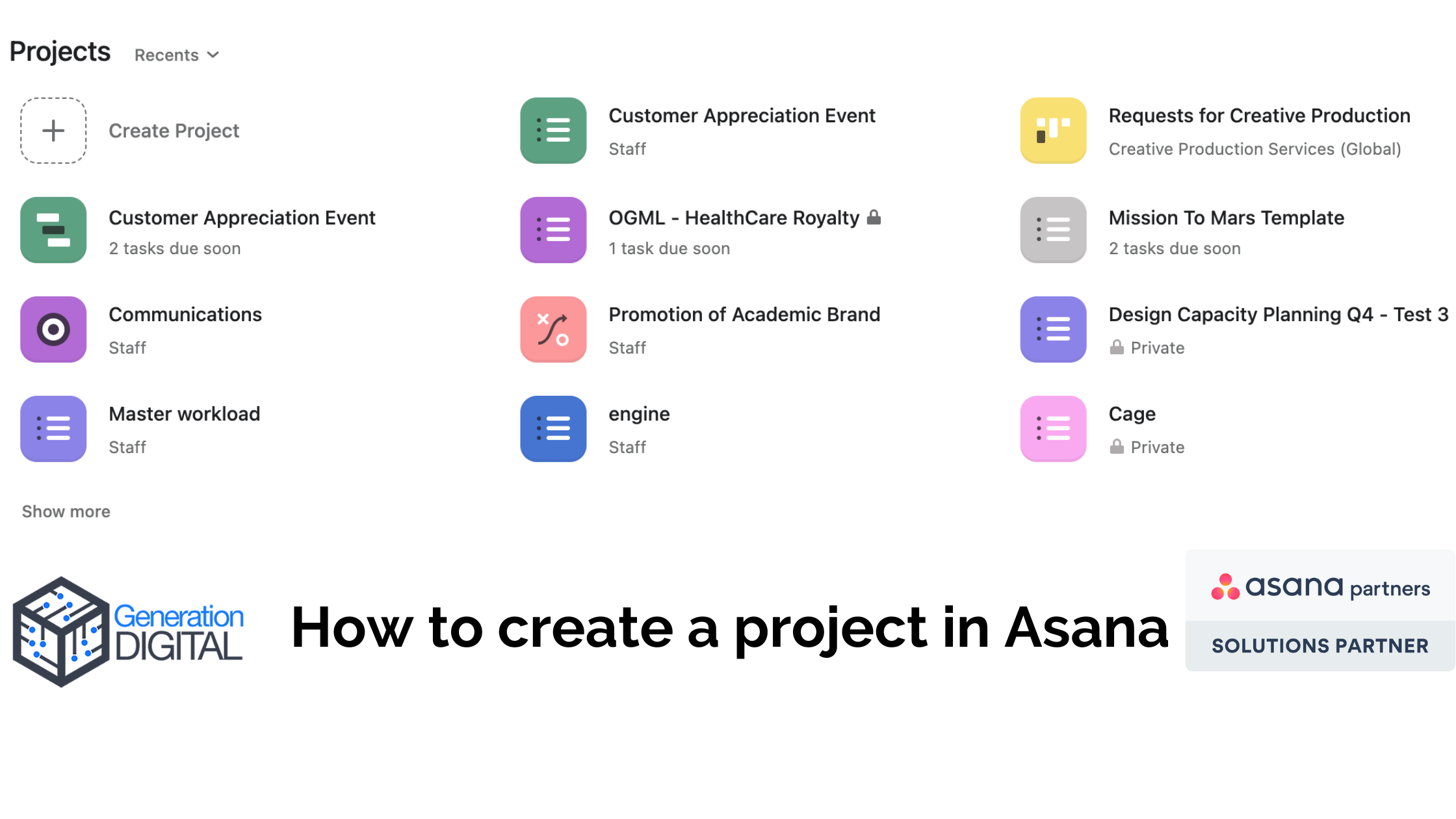 How To Create A Project In Asana